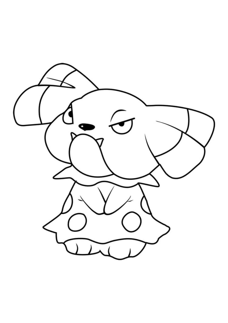 Página para colorear Snubbull (A4) para imprimir