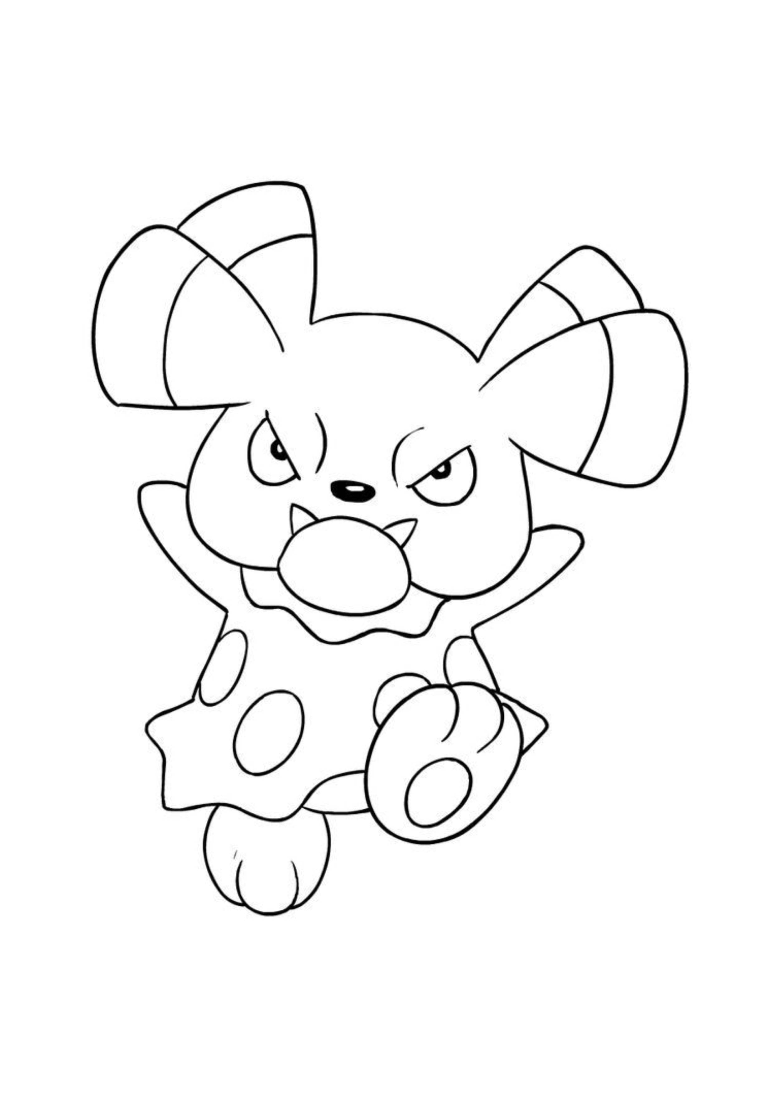 Página para colorear Snubbull (A4) para imprimir