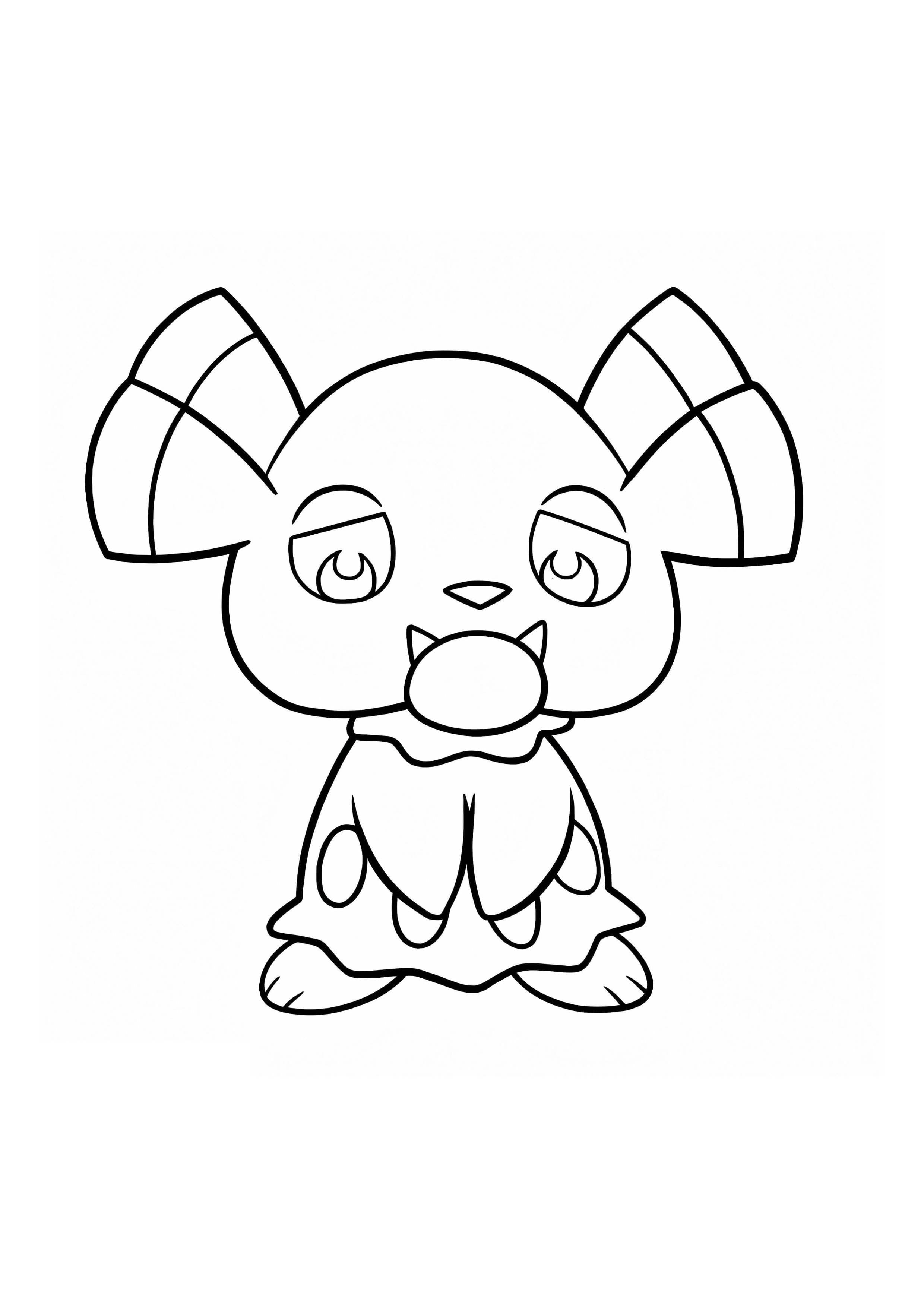 Página para colorear Snubbull (A4) para imprimir