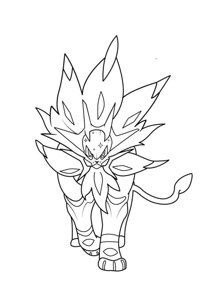 Página para colorear Solgaleo (A4) para imprimir
