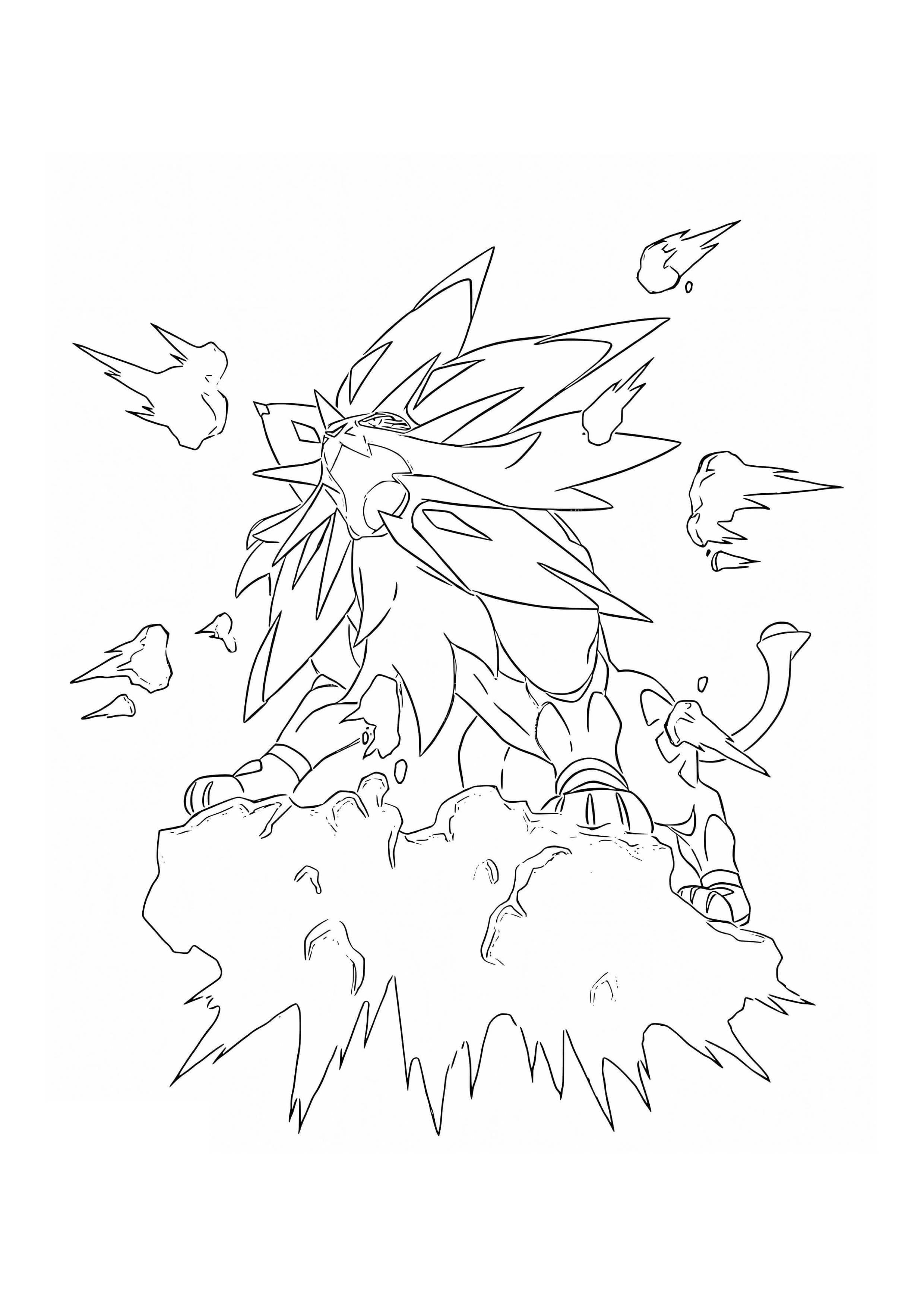 Página para colorear Solgaleo (A4) para imprimir