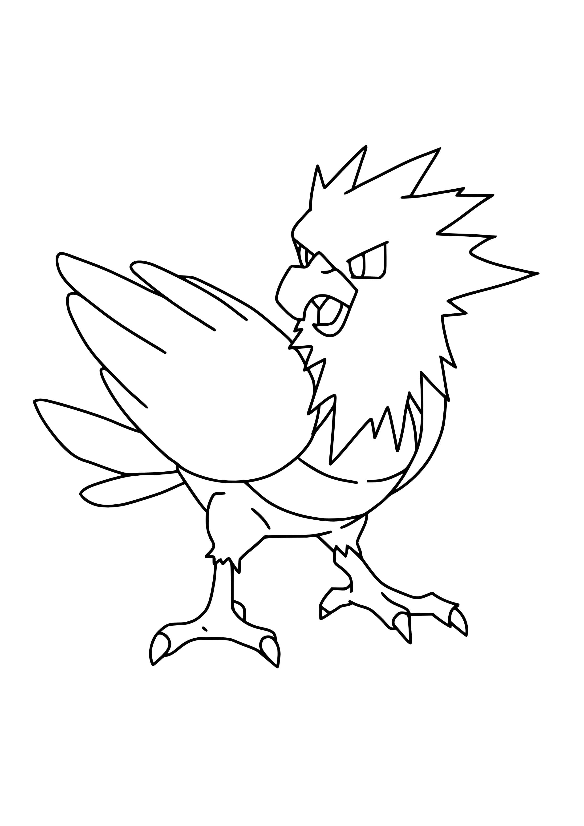 Página para colorear Spearow (A4) para imprimir