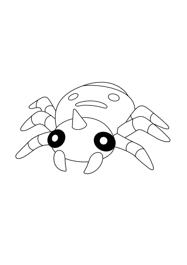 Página para colorear Spinarak (A4) para imprimir