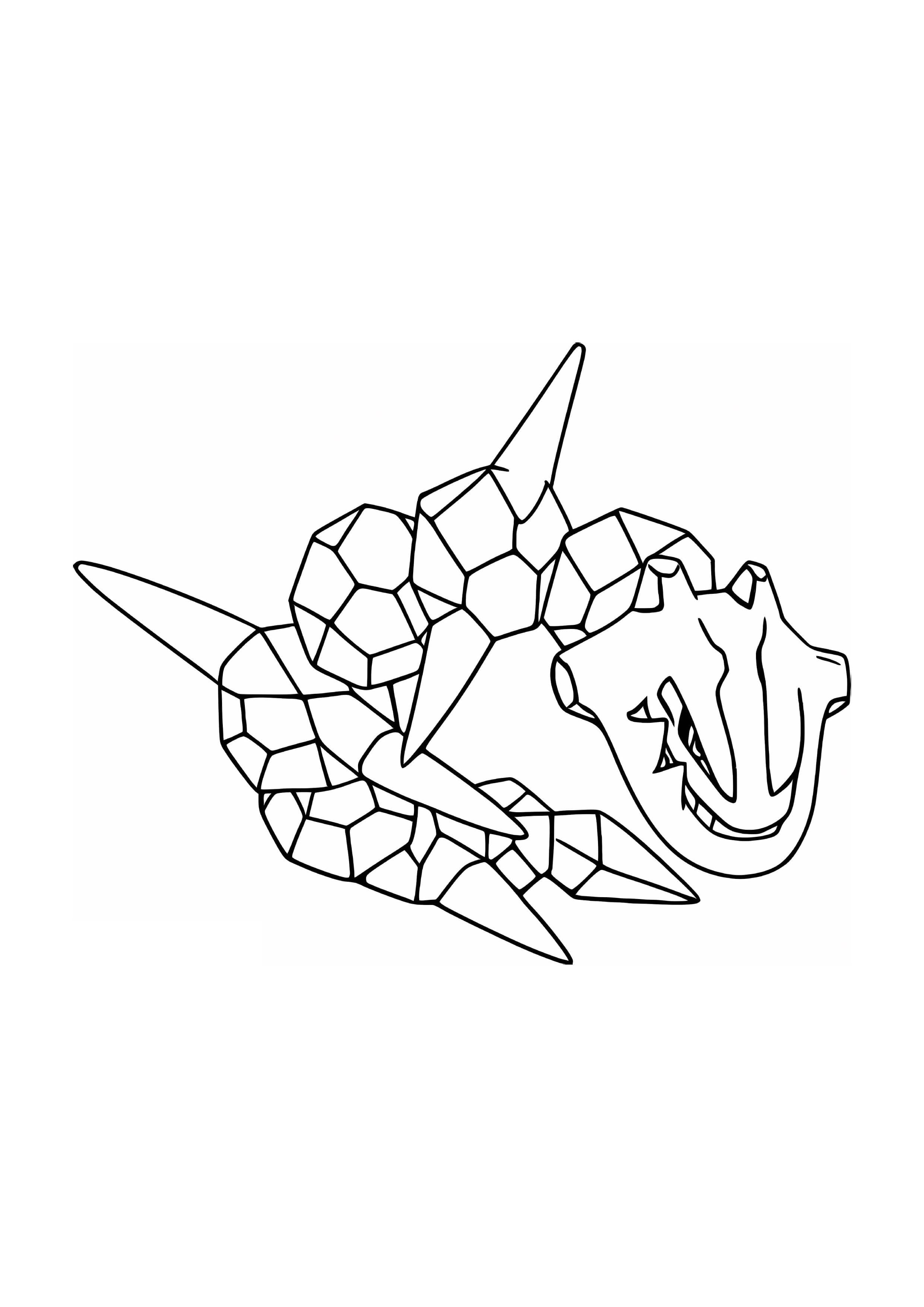 Página para colorear Steelix (A4) para imprimir