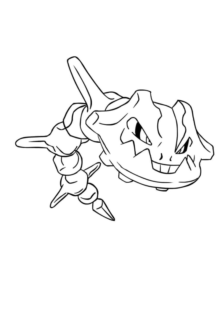Página para colorear Steelix (A4) para imprimir