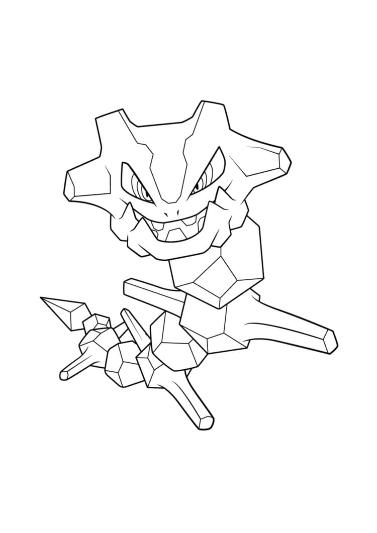 Página para colorear Steelix (A4) para imprimir