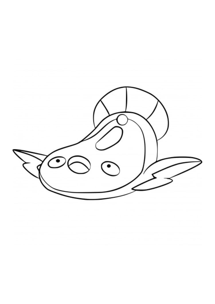 Página para colorear Stunfisk (A4) para imprimir