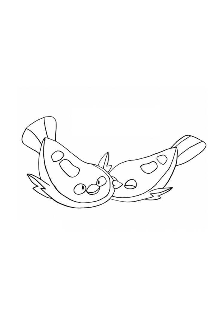 Página para colorear Stunfisk (A4) para imprimir