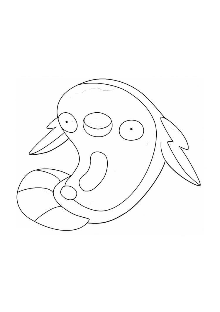 Página para colorear Stunfisk (A4) para imprimir