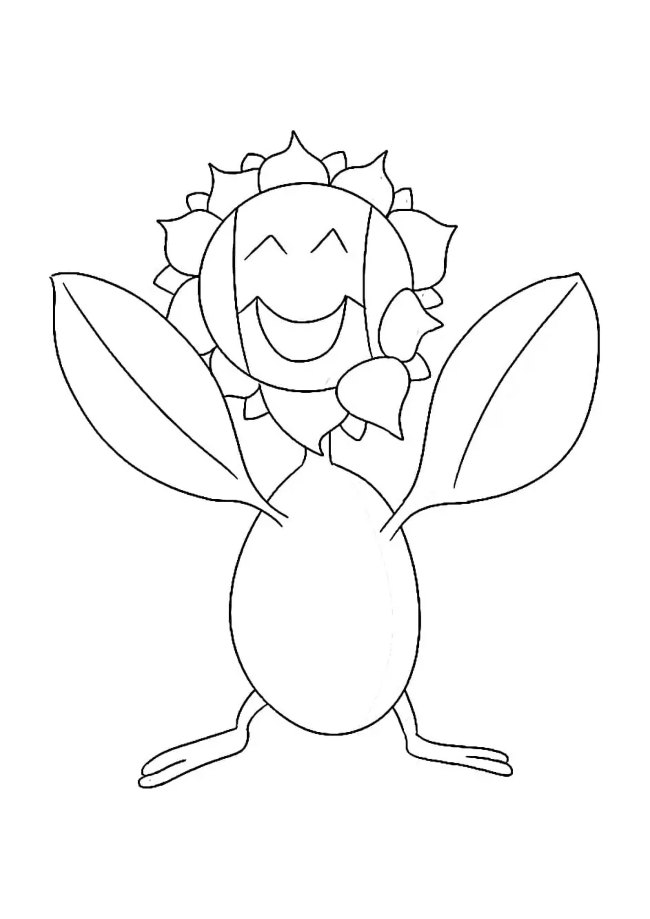 Página para colorear Sunflora (A4) para imprimir