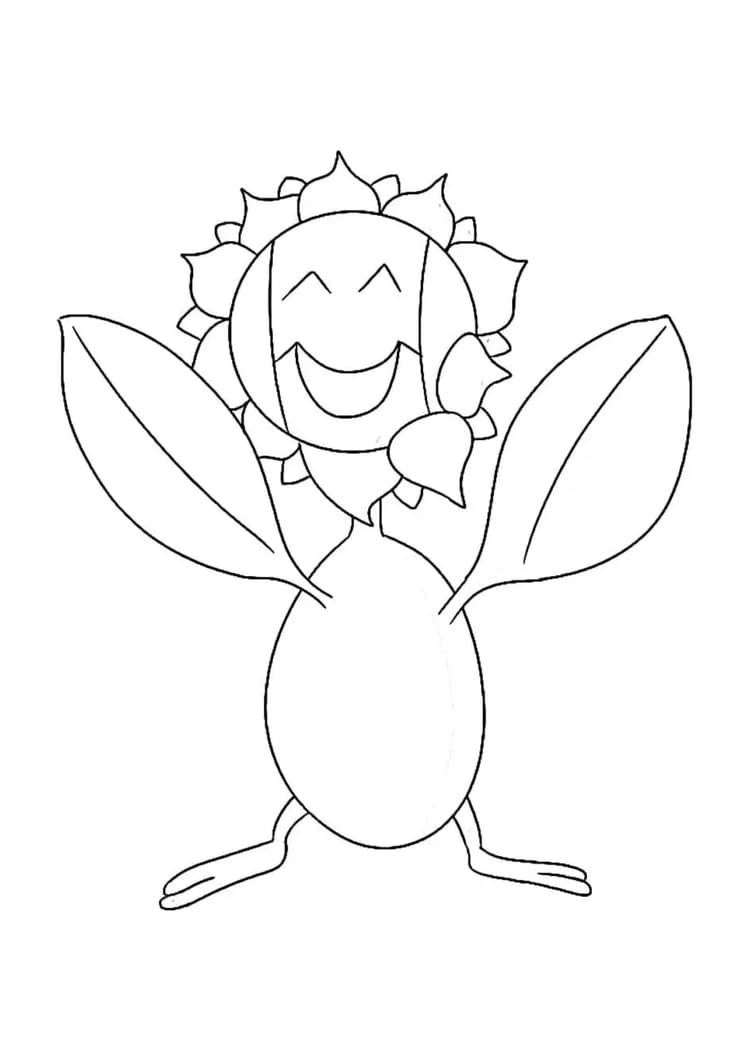 Página para colorear Sunflora (A4) para imprimir