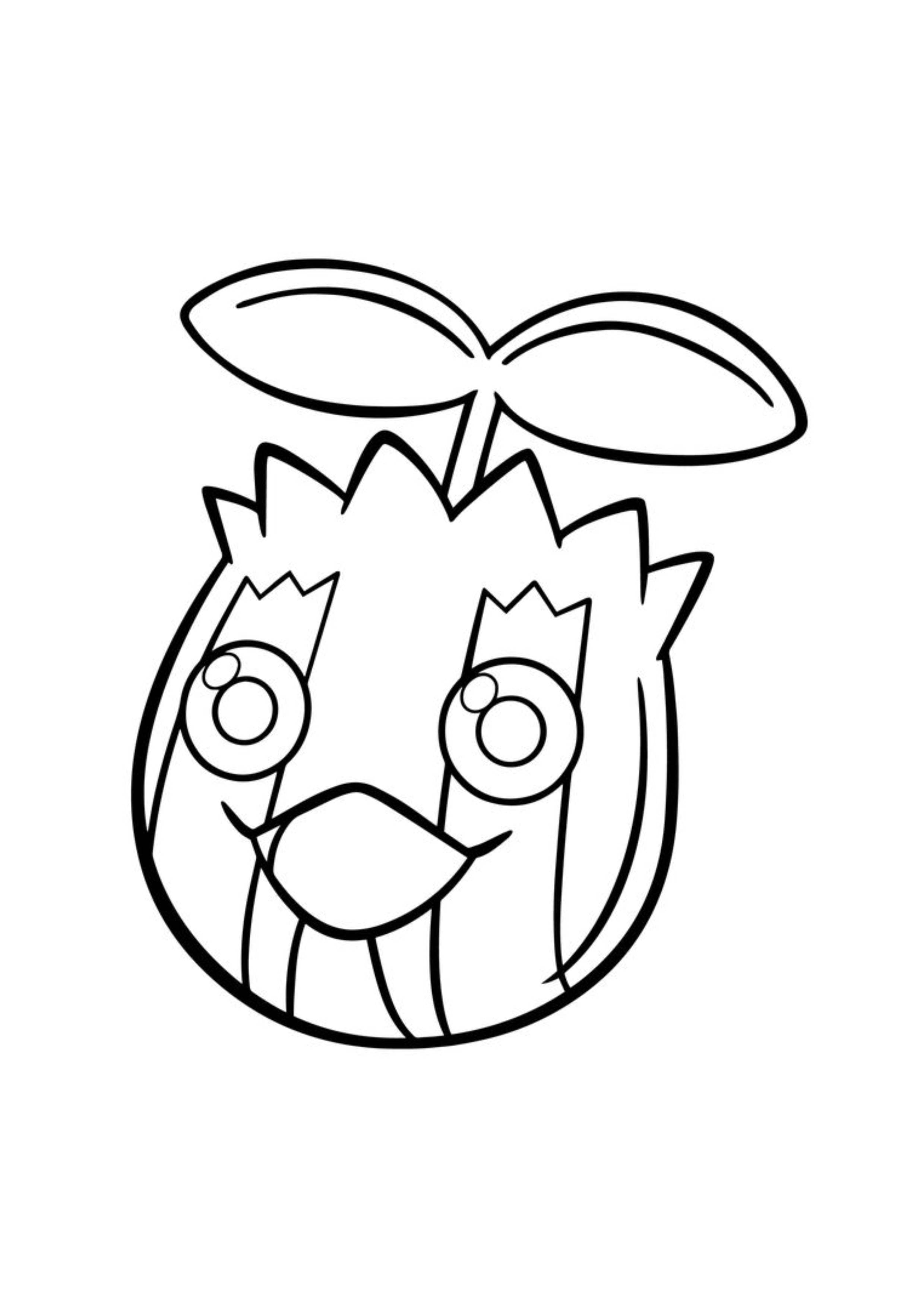 Página para colorear Sunkern (A4) para imprimir