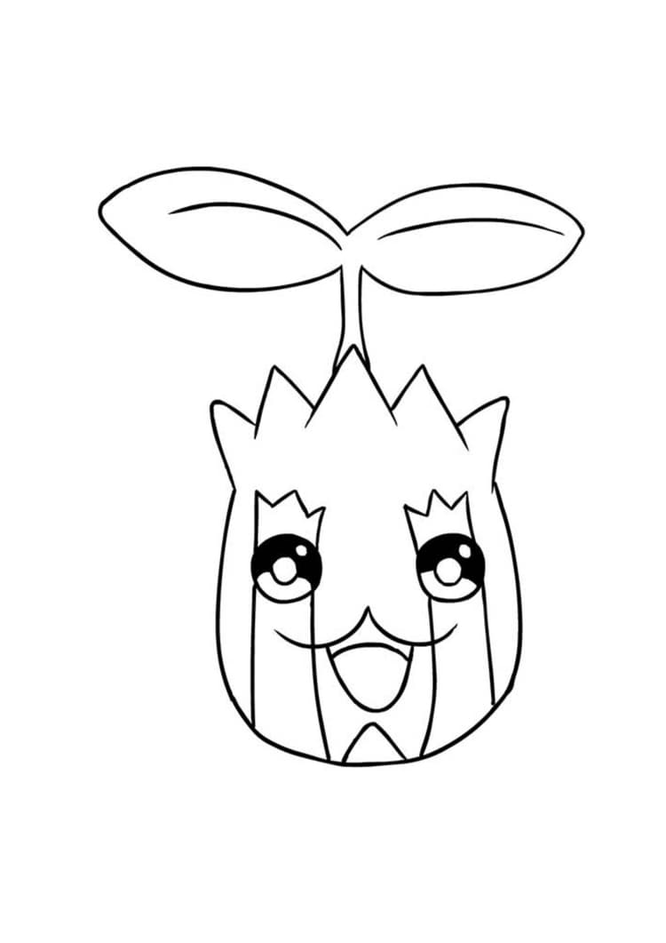 Página para colorear Sunkern (A4) para imprimir