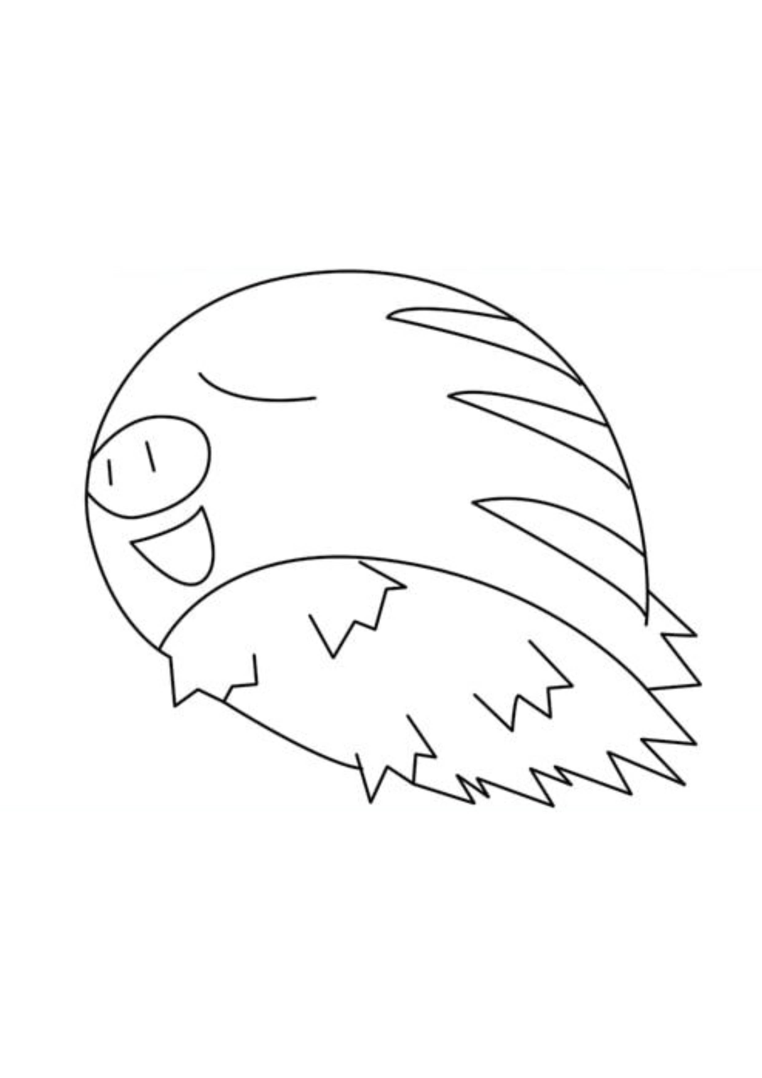 Página para colorear Swinub (A4) para imprimir