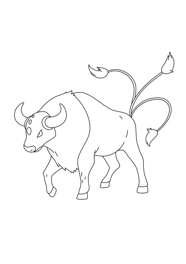 Página para colorear Tauros (A4) para imprimir