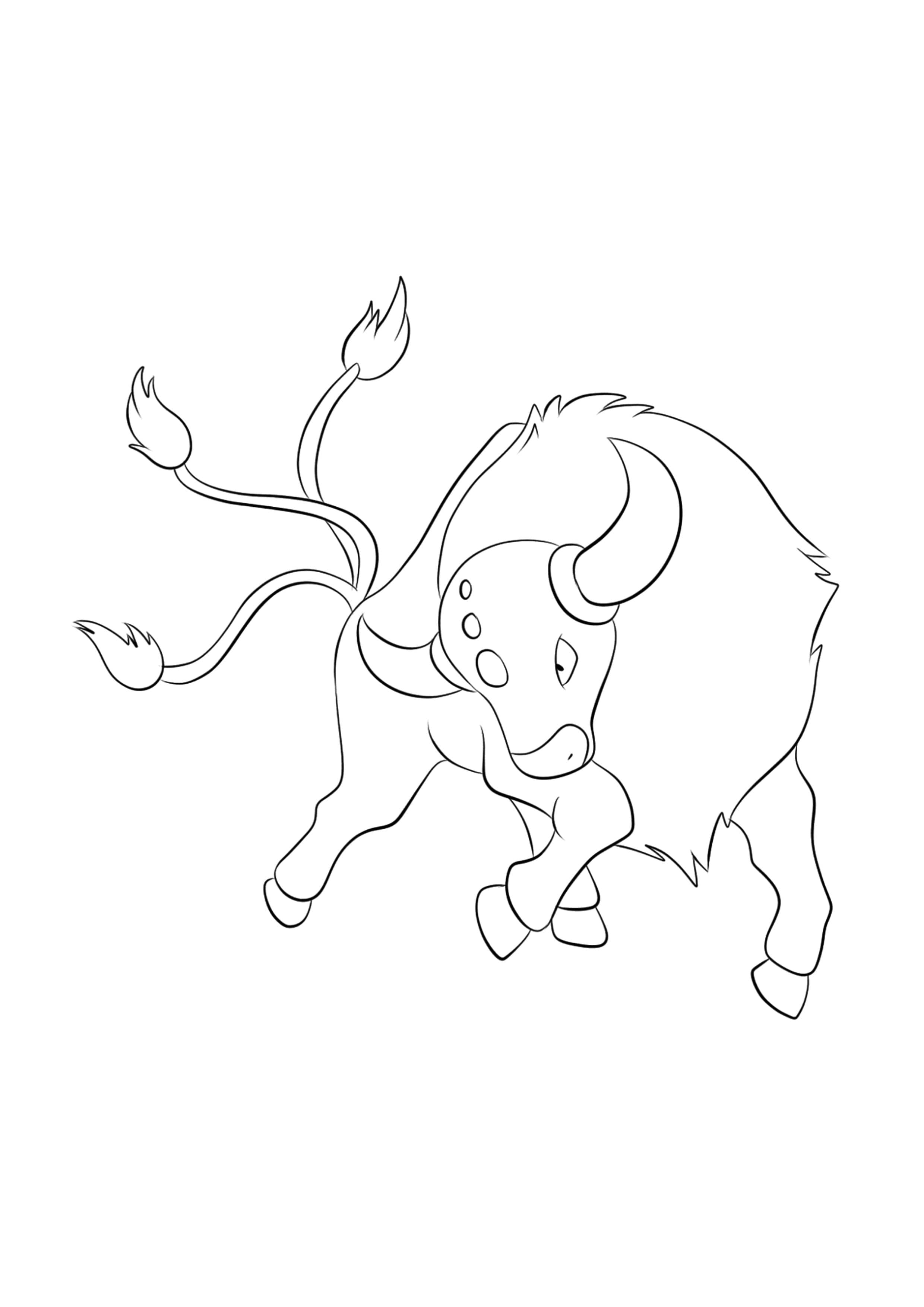 Página para colorear Tauros (A4) para imprimir