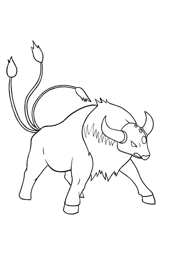 Página para colorear Tauros (A4) para imprimir
