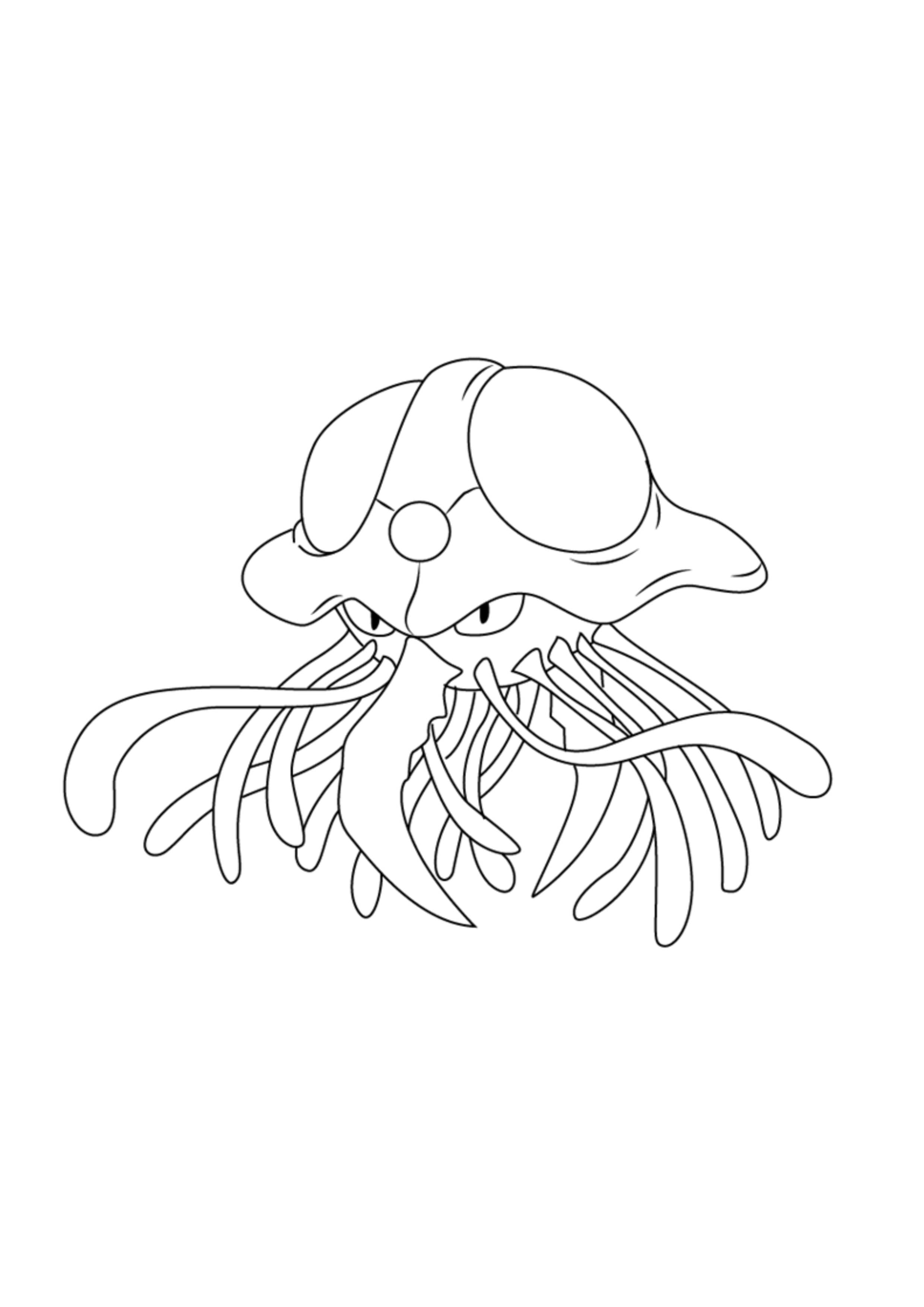 Página para colorear Tentacruel (A4) para imprimir