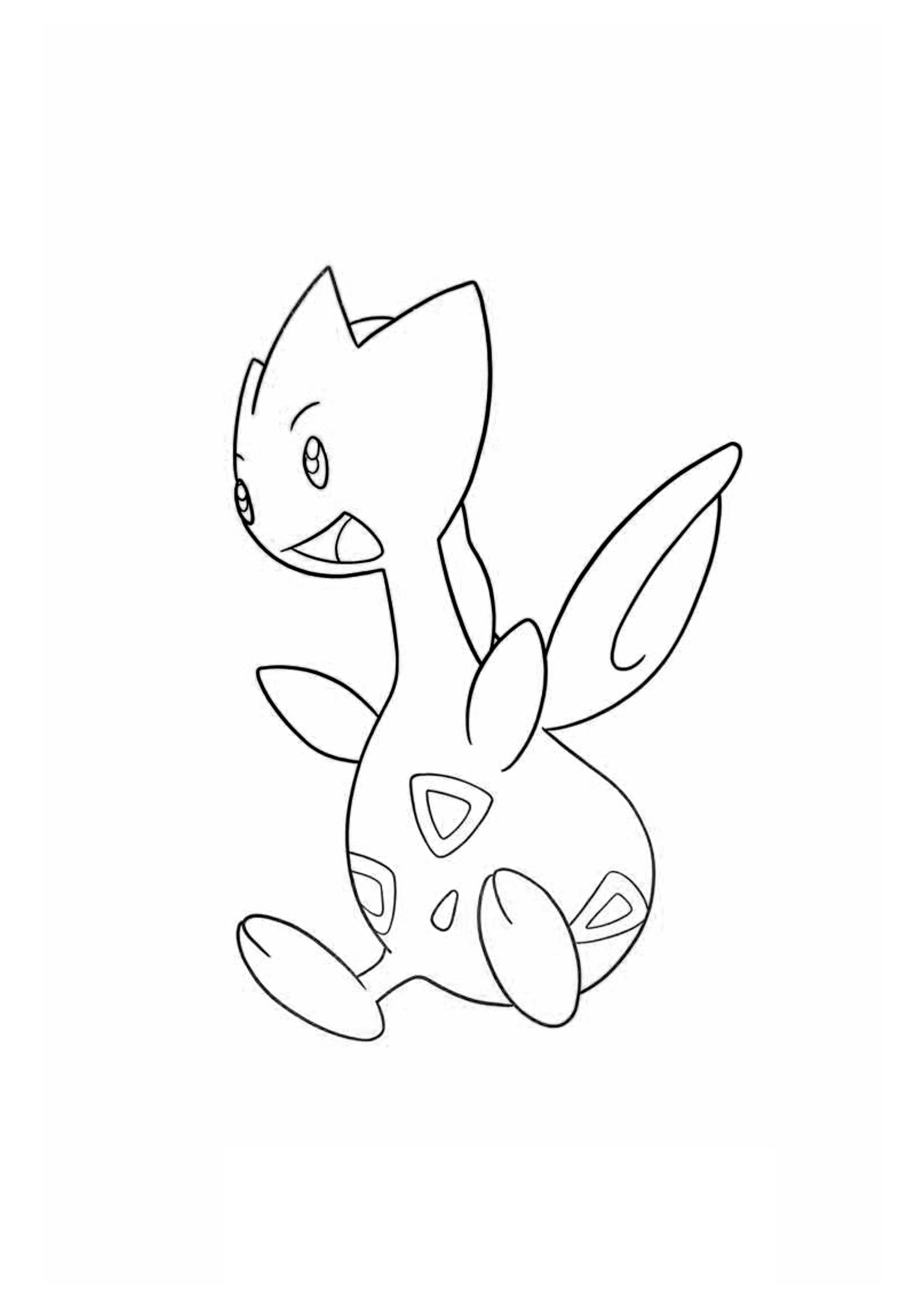 Página para colorear Togetic (A4) para imprimir