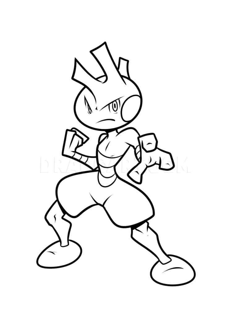 Página para colorear Tyrogue (A4) para imprimir