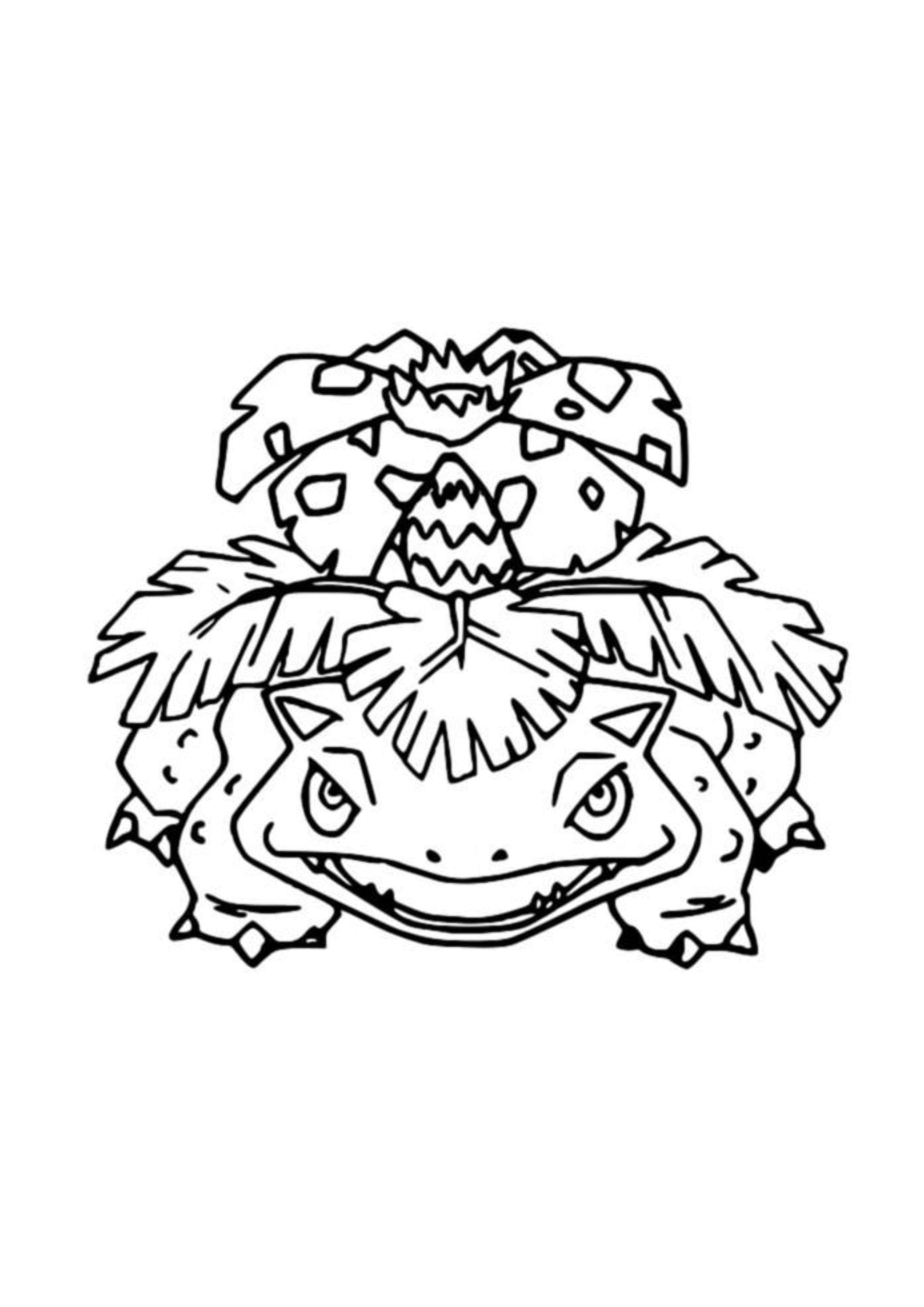 Página para colorear Venusaur (A4) para imprimir