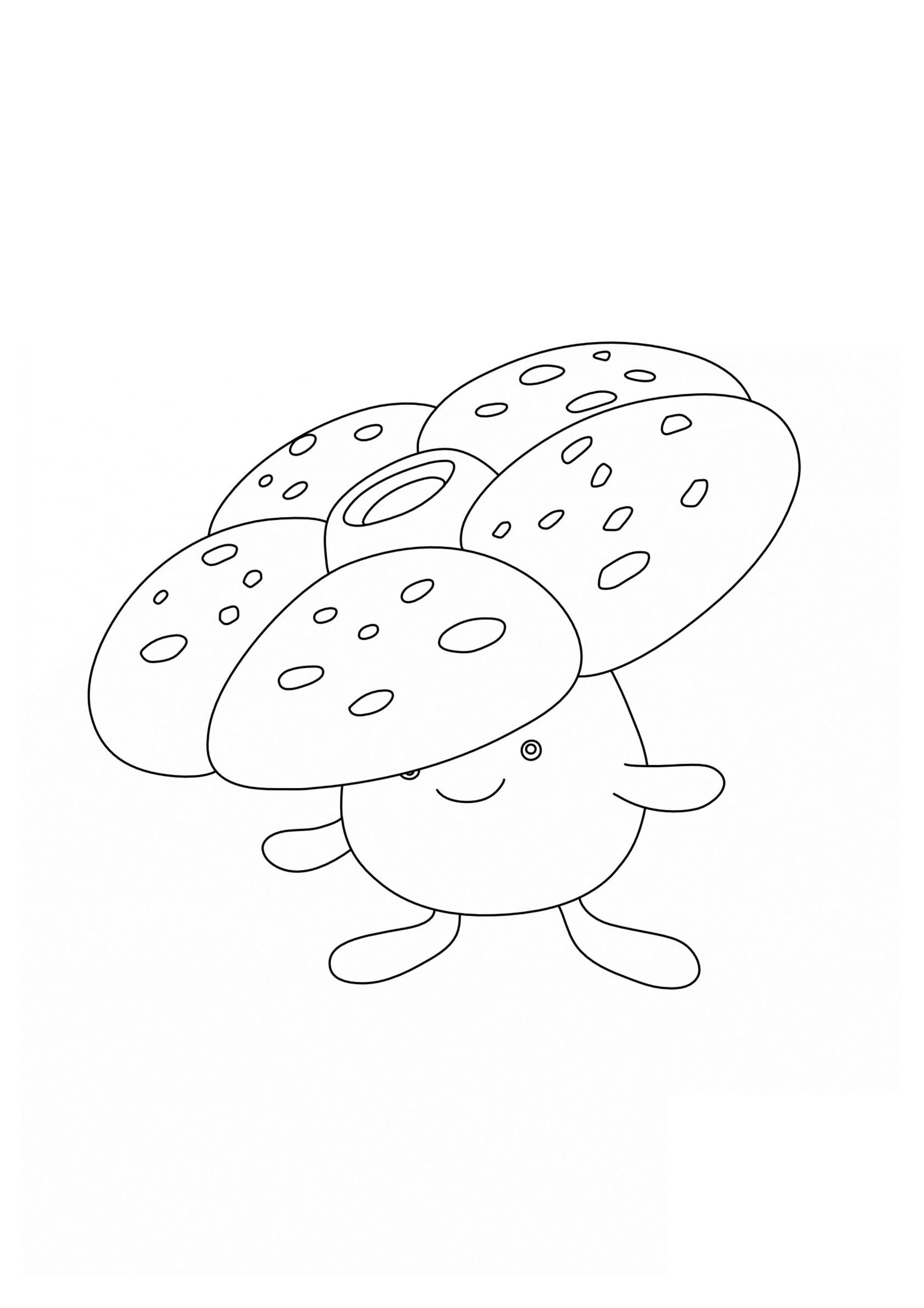 Página para colorear Vileplume (A4) para imprimir