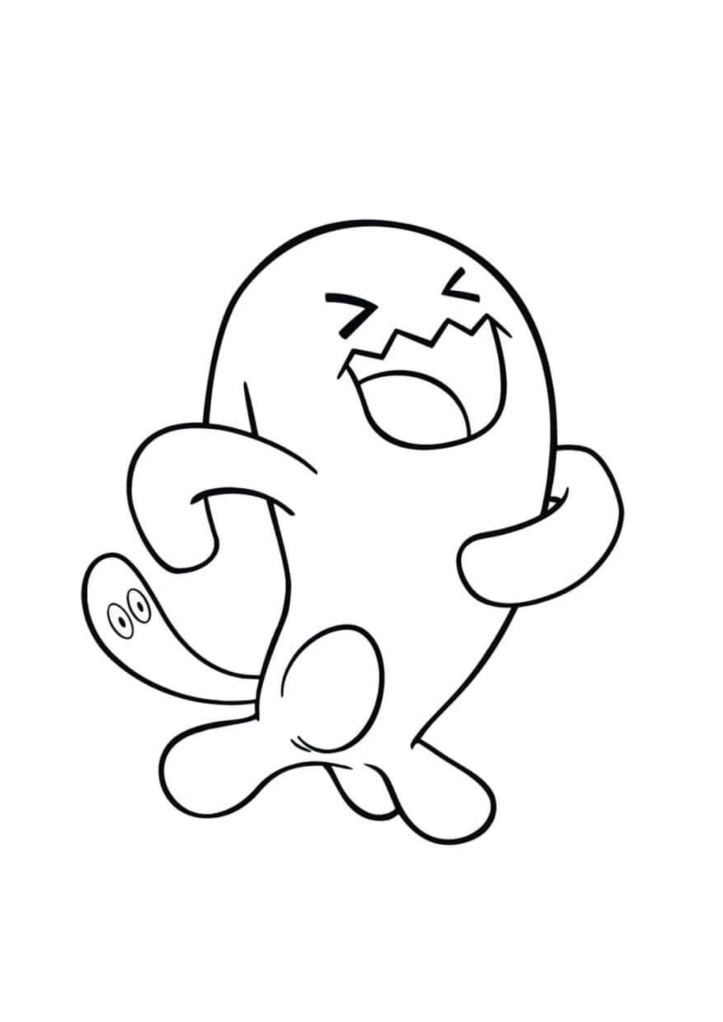 Página para colorear Wobbuffet (A4) para imprimir