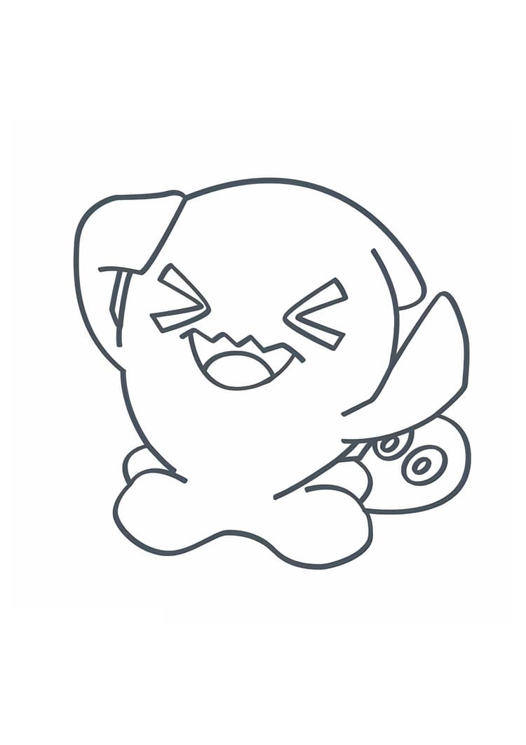 Página para colorear Wobbuffet (A4) para imprimir