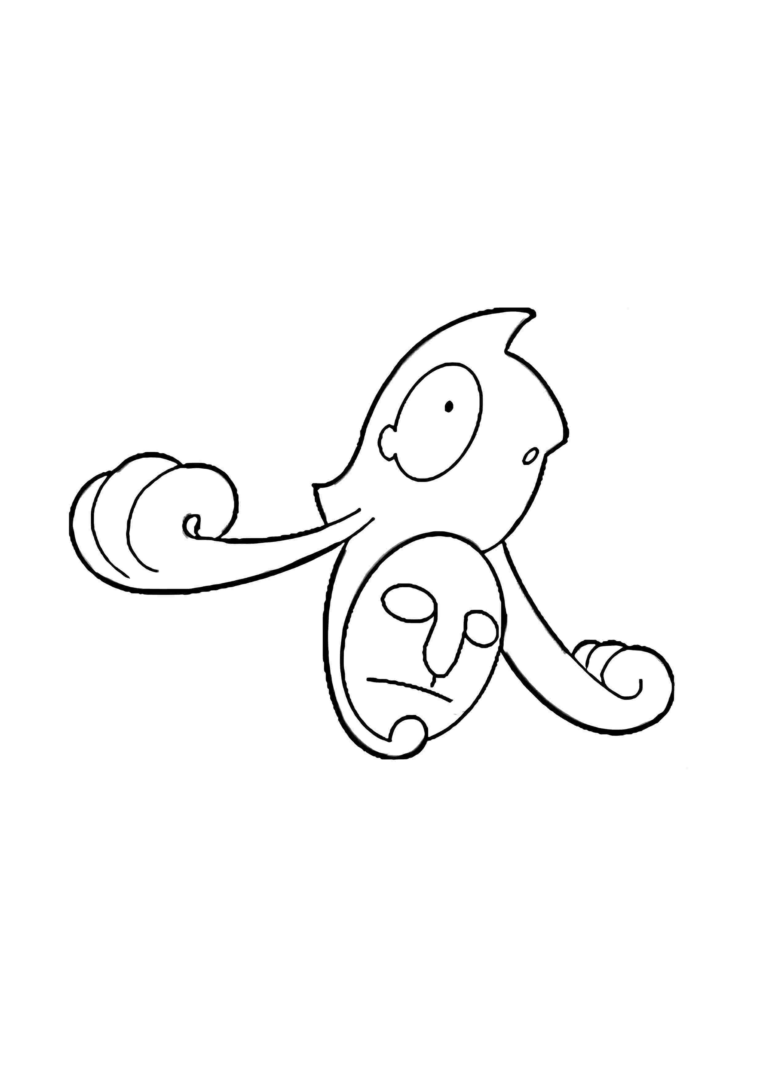 Página para colorear Yamask (A4) para imprimir