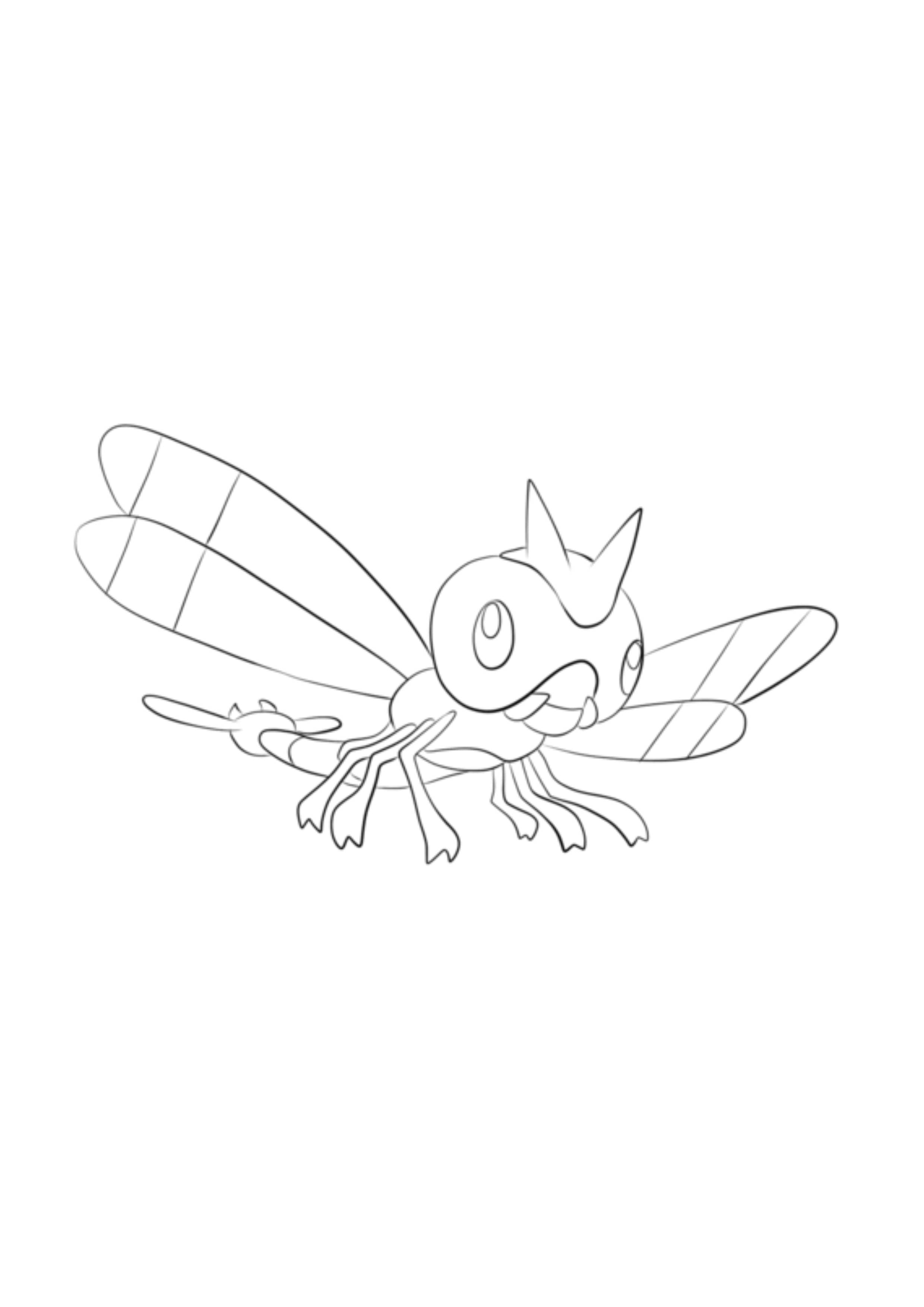 Página para colorear Yanma (A4) para imprimir