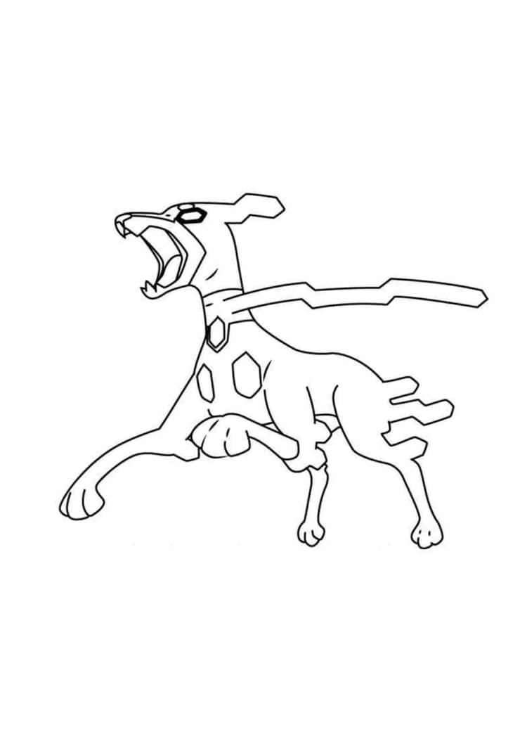 Página para colorear Zygarde (A4) para imprimir