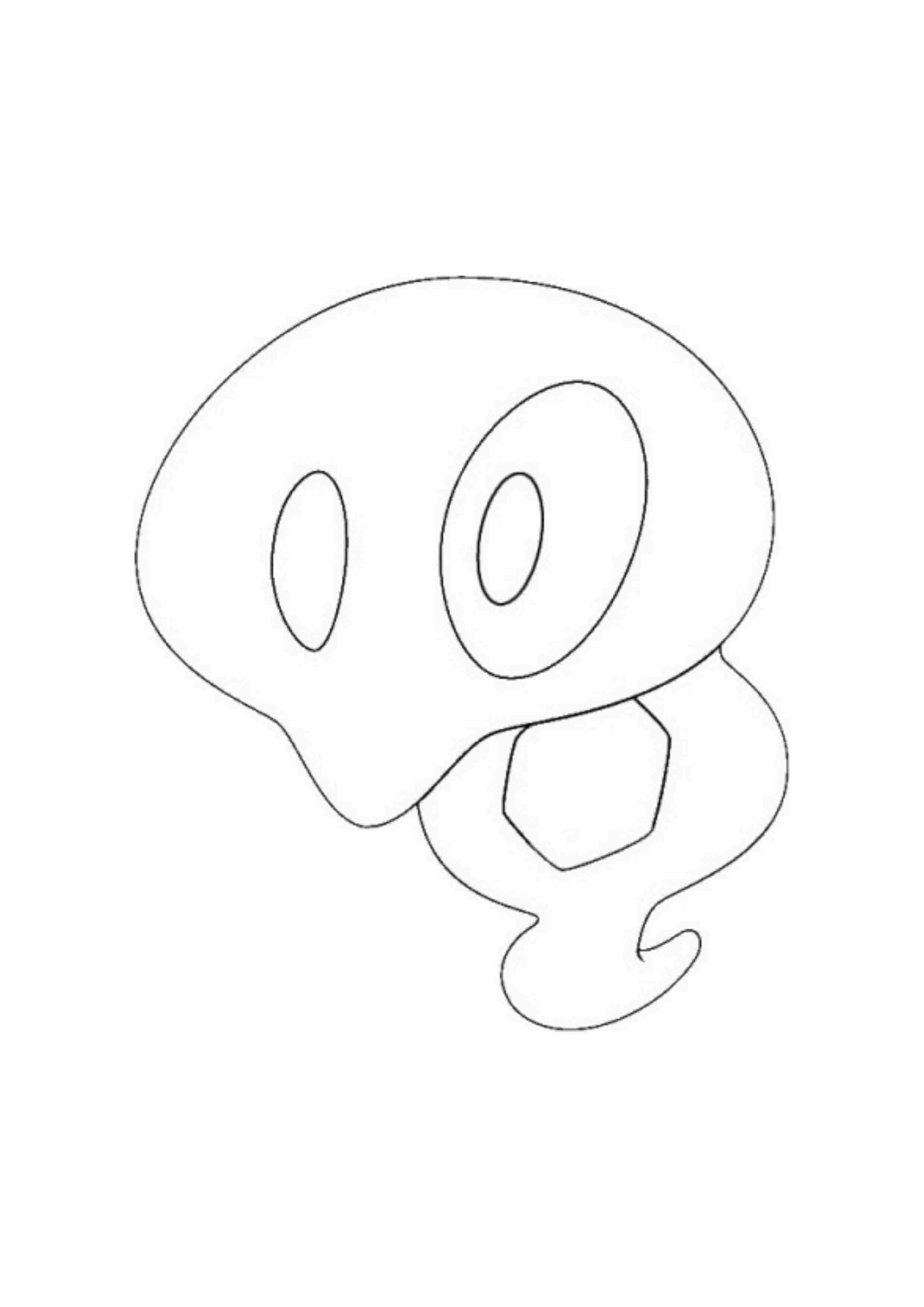 Página para colorear Zygarde (A4) para imprimir